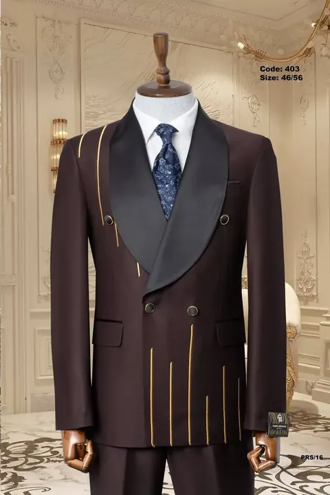 Gold Line Detail Shawl Lapel Men's Tuxedo, wholesale tuxedo by Mark Morente